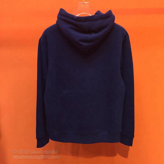 Supreme男裝 19-20FW施華洛世奇新款 最高品質 藍色 Supreme男士連帽套頭衛衣 男士秋季最新單品  tzy2357